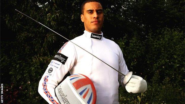 British Olympic fencer James Davis