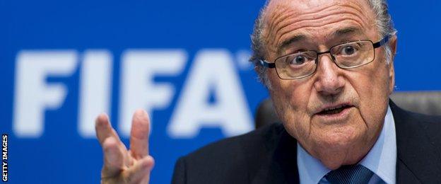 Fifa president Sepp Blatter