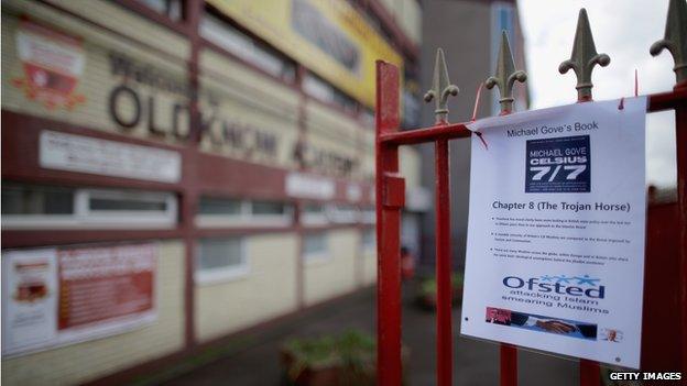 Flyer outside Oldknow Academy