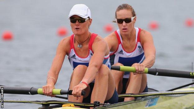 Heather Stanning (left) and Helen Glover