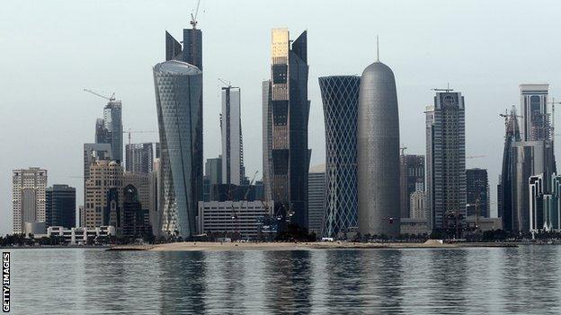 The everchanging skyline in Doha