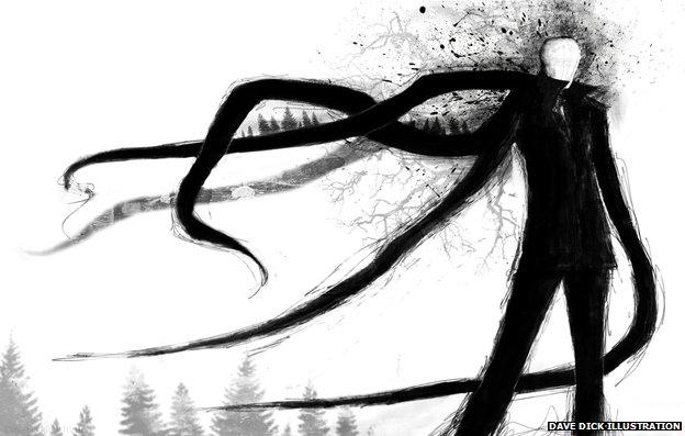 Slender Man illustration