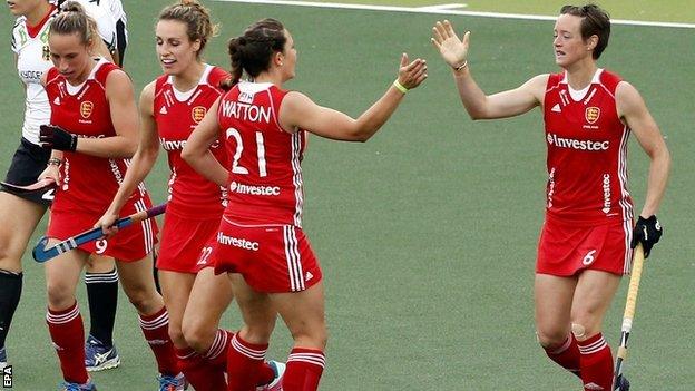 England beat Germany at Hockey World Cup