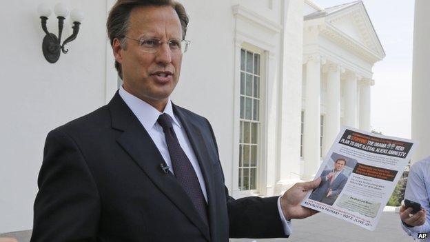 David Brat appeared in Richmond, Virginia, on 28 May 2014