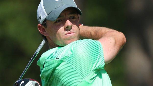 Rory McIlroy practises at Pinehurst on Tuesday