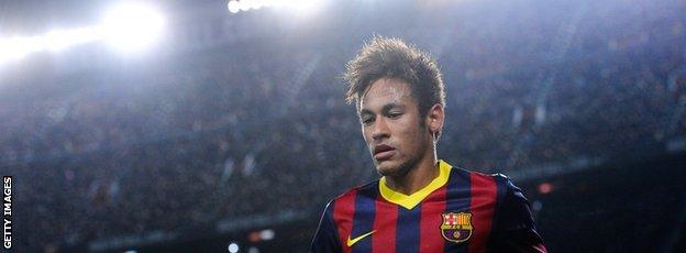 Neymar in Barcelona kit