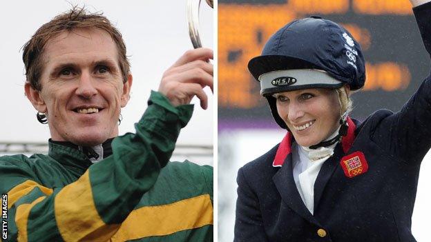 AP McCoy and Zara Phillips