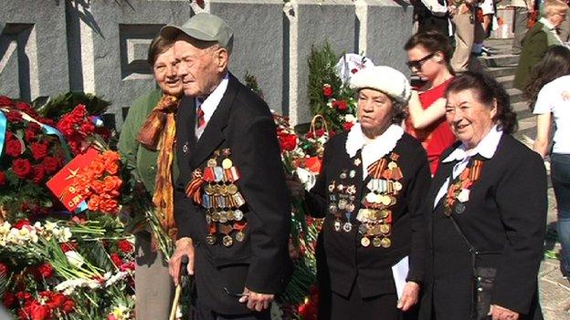 Russian-speaking World War II veterans in Riga