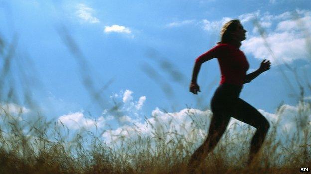 Woman running