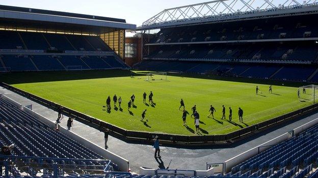 Ibrox Stadium will host the Scots' opening home match