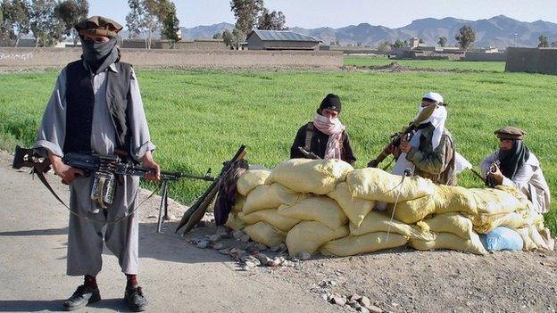 Members of the local tribal militia keep position on a check-post at a troubled area in the outskirt of Wana, the main town of Pakistan's South Waziristan tribal region along Afghan border, Monday, March 26, 2007