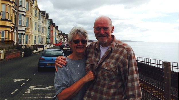 Ann and Peter Large who live in Sea Lawn Terrace