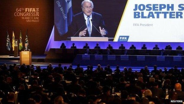 Sepp Blatter address Fifa's annual congress