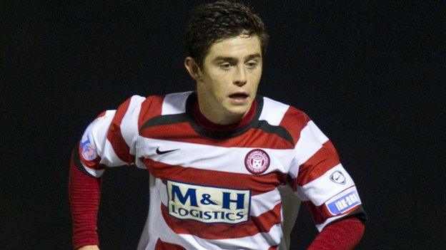 Danny Redmond scored five goals during a loan spell with the Accies in 2012