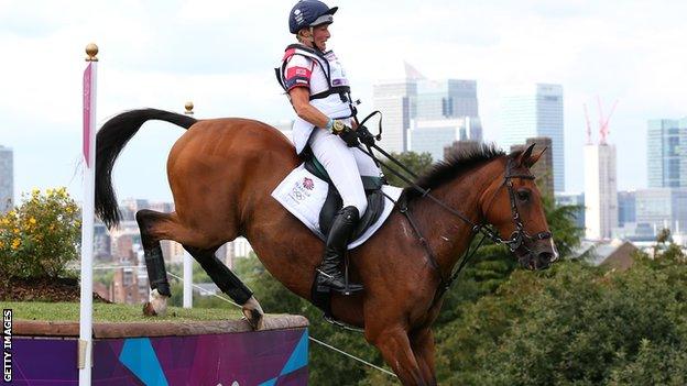 Mary King riding at London 2012