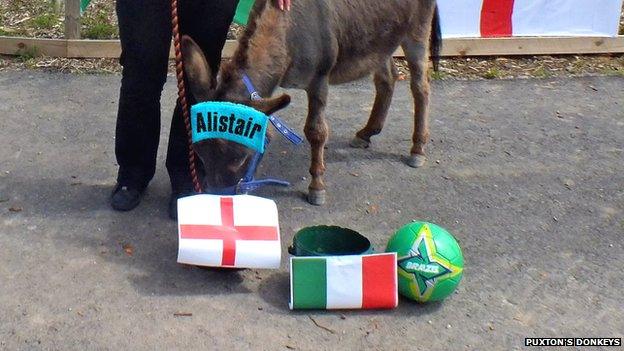 Alistair choosing England as the winner against Italy