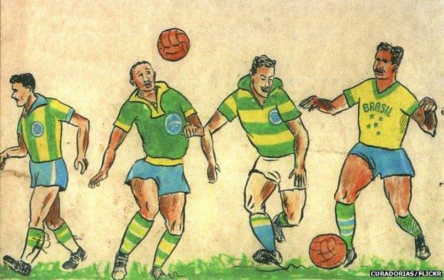 Schlee's original illustrations for the Brazil kit