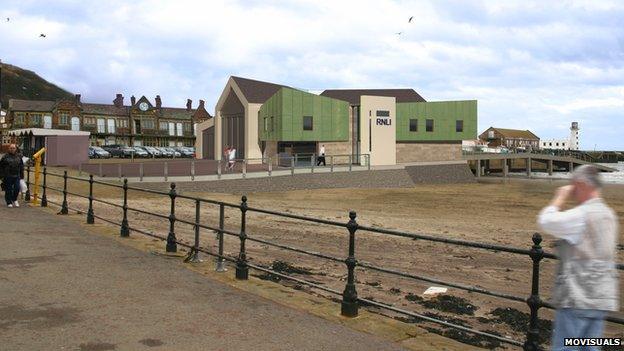 Artists' impression of Scarborough lifeboat station