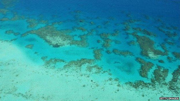 File photo: An aerial view of the Great Barrier Reef