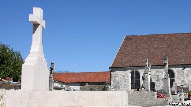 Charles de Gaulle's grave (file pic)