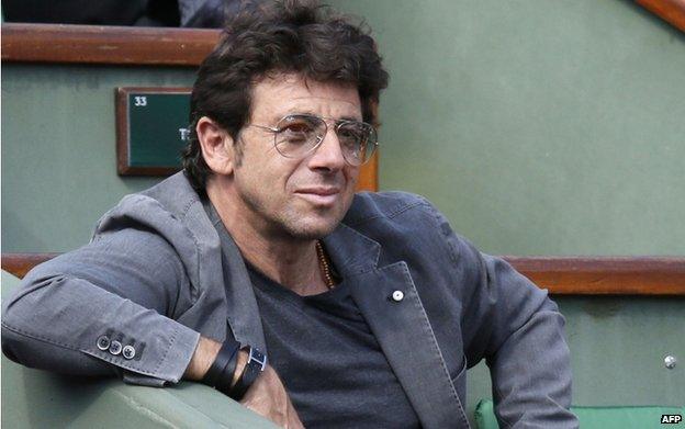 Patrick Bruel at Roland Garros (5 June)