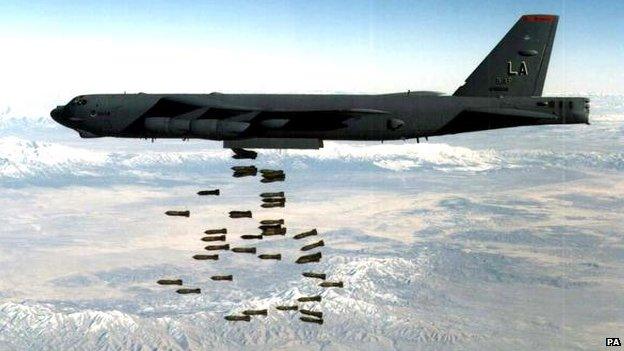 An American Air Force B-52 bomber (file photo)