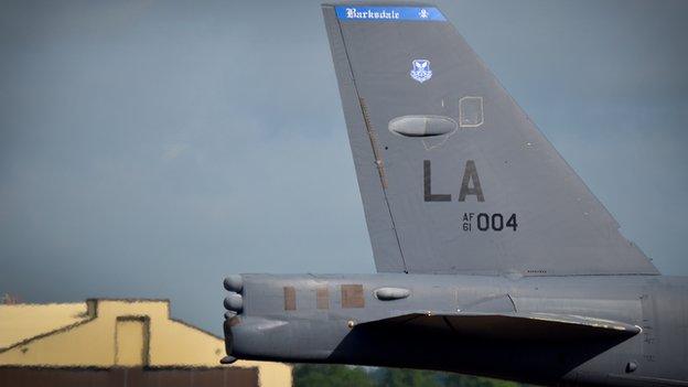 Tail of a B-52