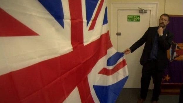 Dr Dominic Bryan from Queen's University, Belfast, carried out a major study examining the flying of flags in Northern Ireland