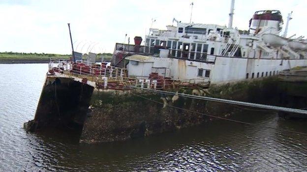 Tuxedo Royale, berthed in Middlesbrough