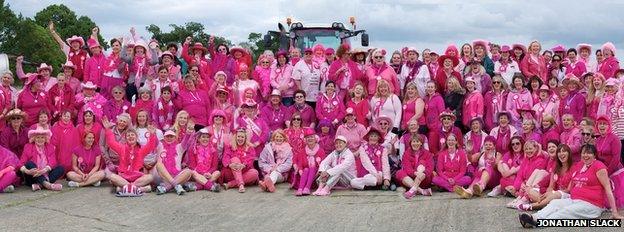 Ladies of the 2012 Pink Ladies Tractor Road Run