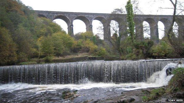 Weir on Taff Fawr