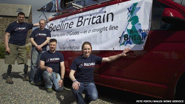 The four-person Beeline Britain team