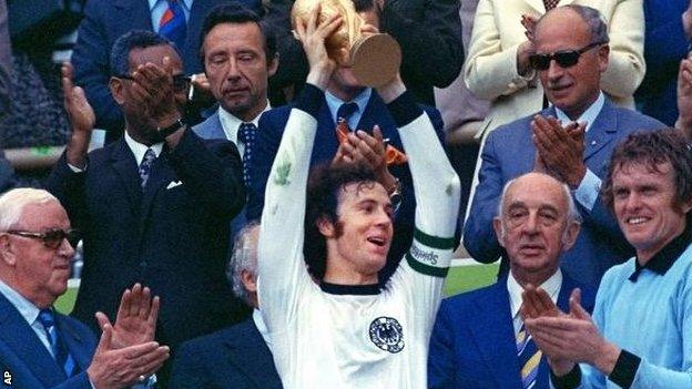 Franz Beckenbauer in 1974