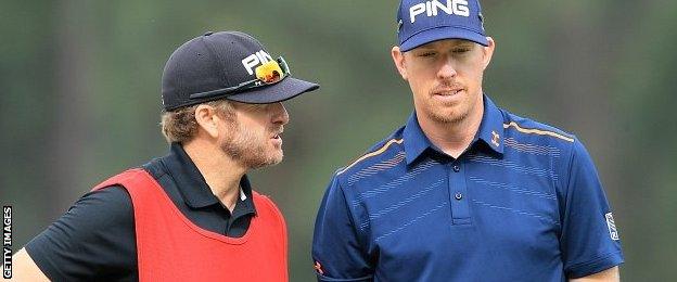 John Wood (left) and Hunter Mahan