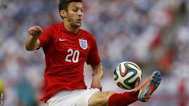 Adam Lallana, England midfielder