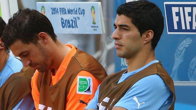 Uruguay striker Luis Suarez