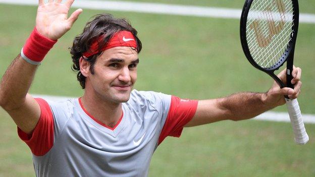 Rogers Federer wins Gerry Weber Open at Halle