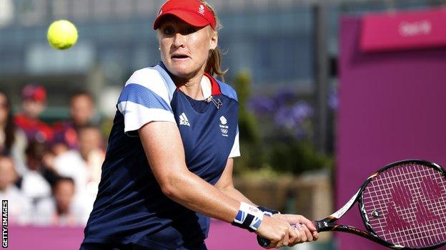 Elena Baltacha at the London 2012 Olympics