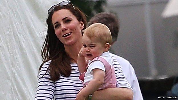 Prince George crying