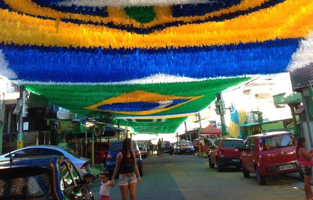 Decorations in Manaus street