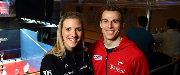 Laura Massaro and Nick Matthew