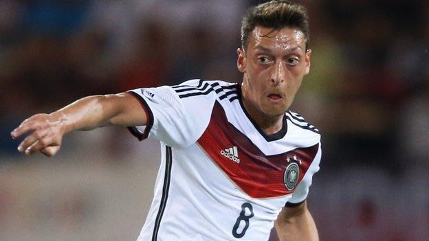 Germany's Mesut Ozil