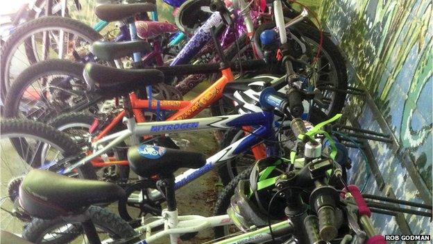 Children's bikes, Guilden Morden