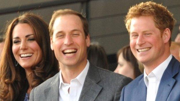 Kate, William and Harry