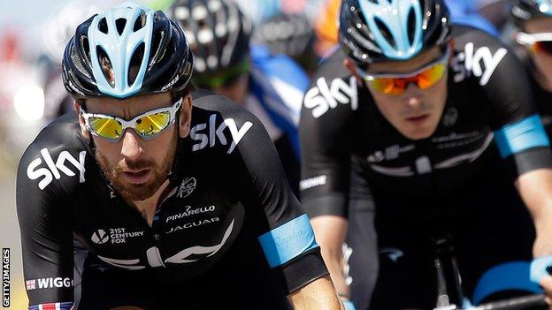 Team Sky's Sir Bradley Wiggins