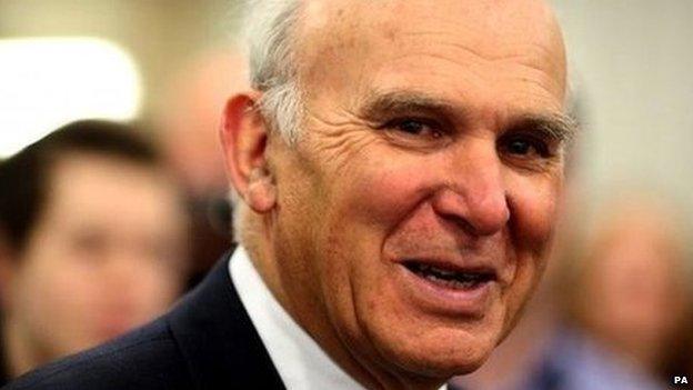 Business secretary Vince Cable