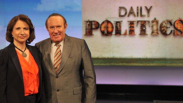 Jo Coburn and Andrew Neil