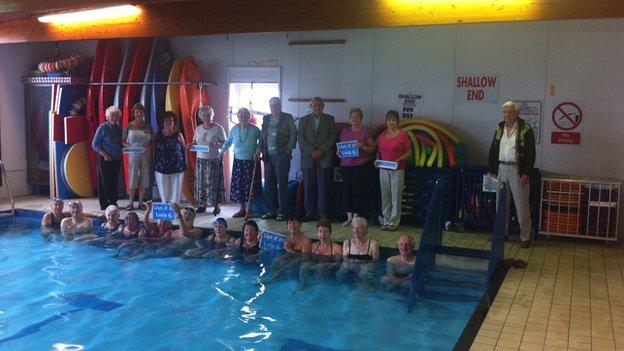 Narberth pool and its supporters