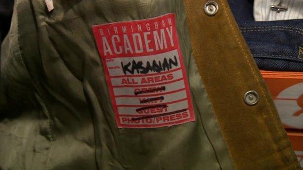 Backstage pass inside jacket