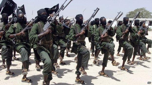 al-Shabab fighters. File photo